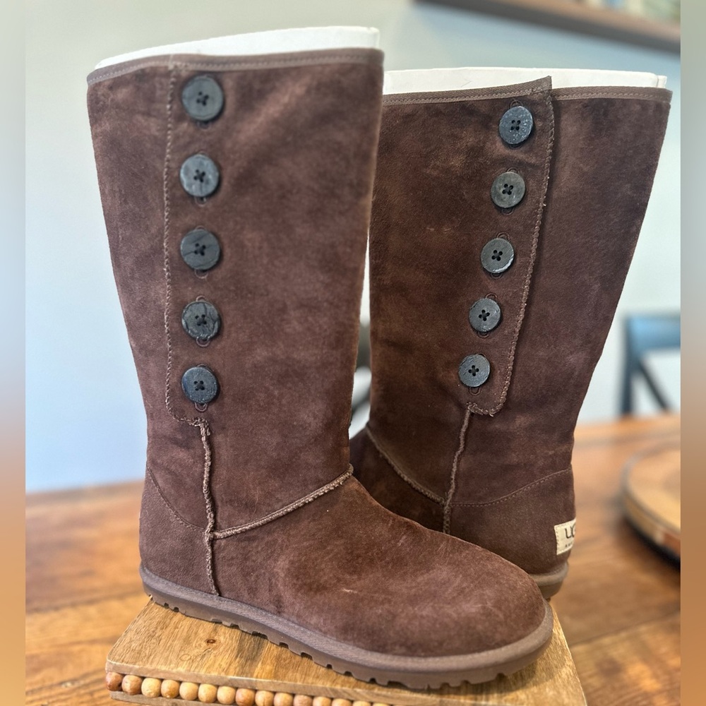 UGG Australia Button Boots Brown